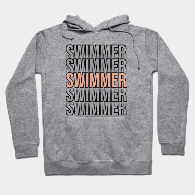 Dive Deep into the Swimmer's Realm Hoodie by JustForMemes